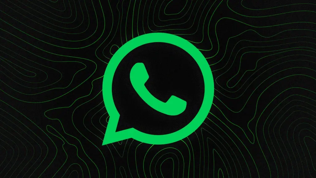 Logotipo do WhatsApp, uma das plataformas de mensagens mais usadas globalmente, com destaque para chatbots.