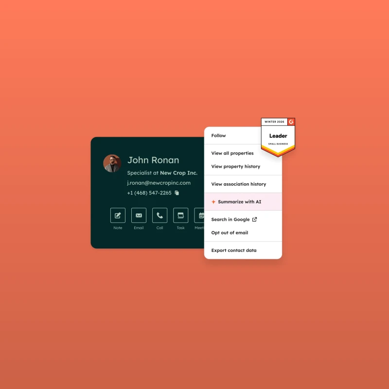 Ícone do logo da HubSpot CRM