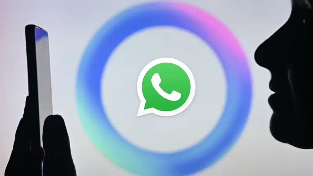 Usuário interagindo com o Meta IA no WhatsApp